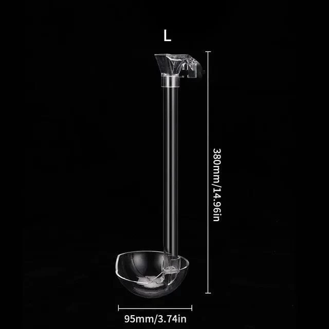 Acryl Feeder Tube Dish Transparent Aquarium Garnelen Schnecke Futter Feeder Bowl Fütterung Aquarium Zubehör Garnelen Feeder