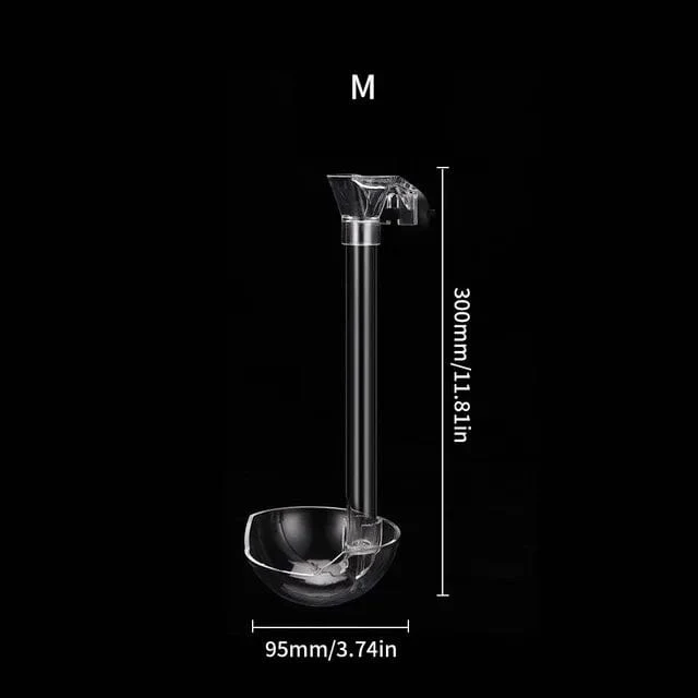 Acryl Feeder Tube Dish Transparent Aquarium Garnelen Schnecke Futter Feeder Bowl Fütterung Aquarium Zubehör Garnelen Feeder