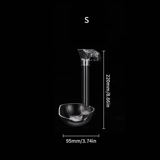 Acryl Feeder Tube Dish Transparent Aquarium Garnelen Schnecke Futter Feeder Bowl Fütterung Aquarium Zubehör Garnelen Feeder