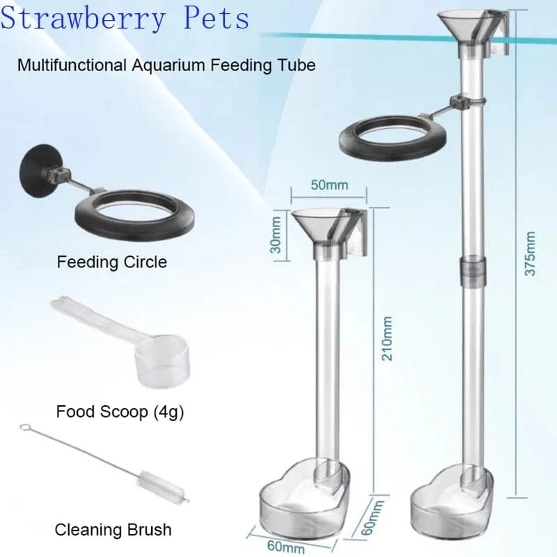 Acryl Aquarium Feeder Rohr Set Schüssel Transparent Aquarium Garnelen Schnecke Lebensmittel Feeder Bowl Aquarium Fütterung Zubehör Garnelen