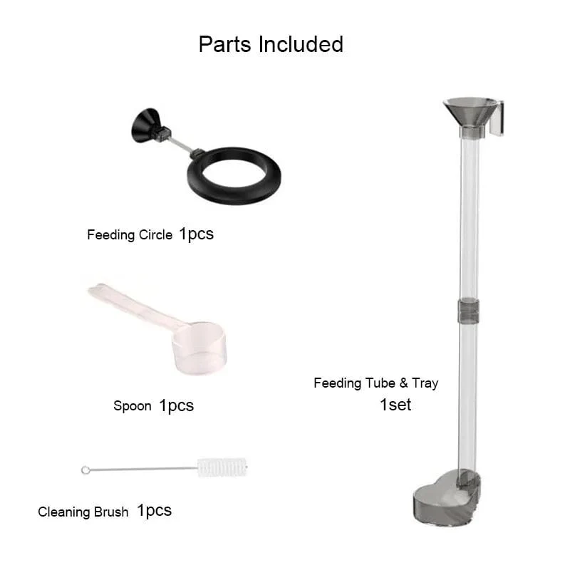 Acryl Aquarium Feeder Rohr Set Schüssel Transparent Aquarium Garnelen Schnecke Lebensmittel Feeder Bowl Aquarium Fütterung Zubehör Garnelen