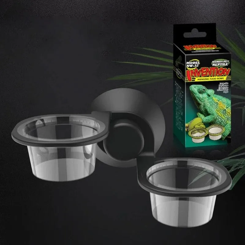 Reptilien-Futterspender zum Aufhängen, festes Futter, Wasserbecken für Terrarien, Insekten, Spinnen, Reptilien, Schlangen, Geckos, Heimtierbedarf