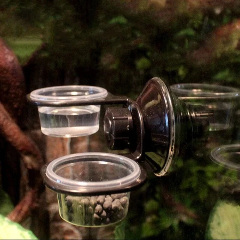 Reptilien-Futterspender zum Aufhängen, festes Futter, Wasserbecken für Terrarien, Insekten, Spinnen, Reptilien, Schlangen, Geckos, Heimtierbedarf