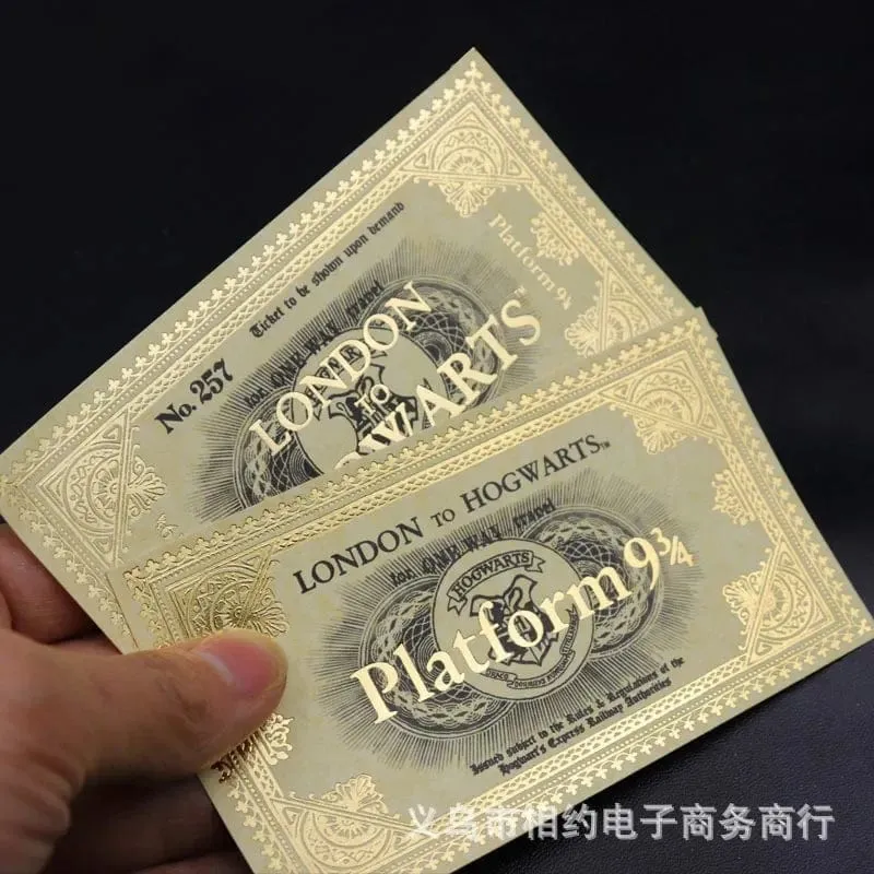 Party Cosplay Requisiten Plattform 934 Bronze Return Ticket Magical Spell Chart Eule Hedwig Variationen Film Performance Requisiten