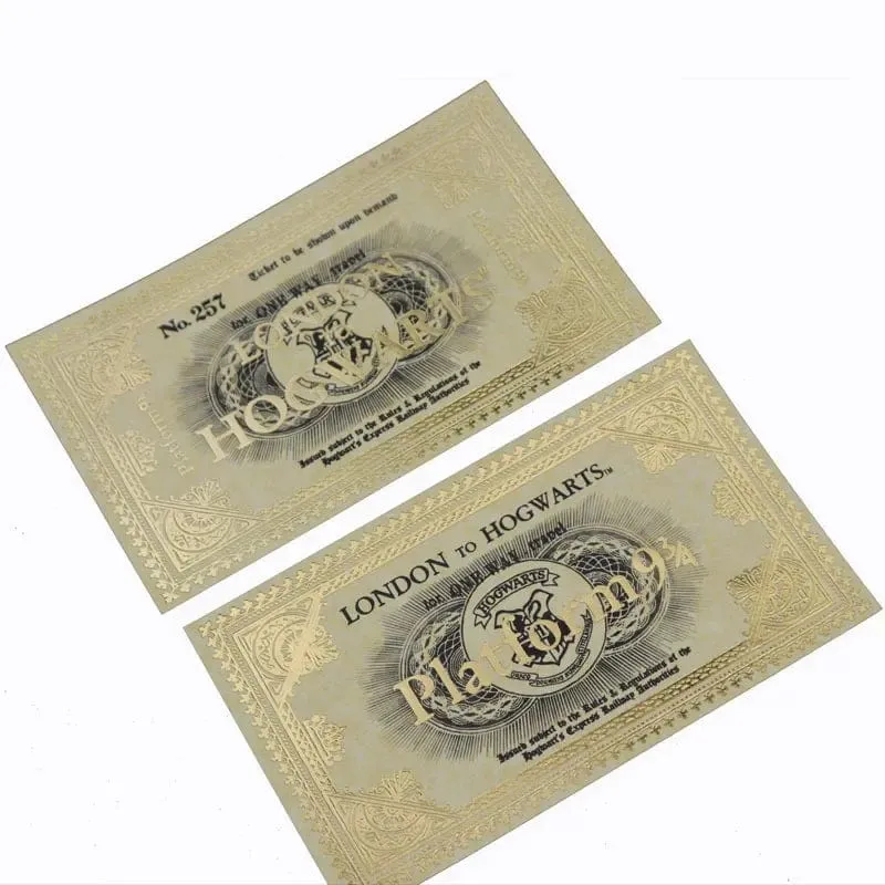 Party Cosplay Requisiten Plattform 934 Bronze Return Ticket Magical Spell Chart Eule Hedwig Variationen Film Performance Requisiten