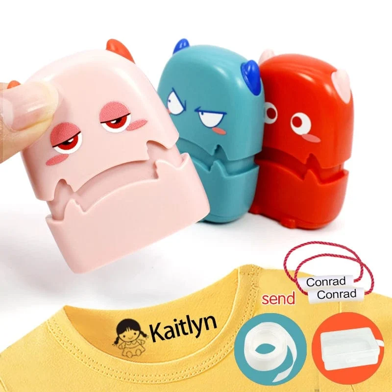 Maßgeschneiderter Baby-Namensstempel DIY für Kinder, Namenssiegel, Studentenkleidung, Kapitel, nicht leicht zu verblassen, Sicherheits-Namensstempel-Aufkleber