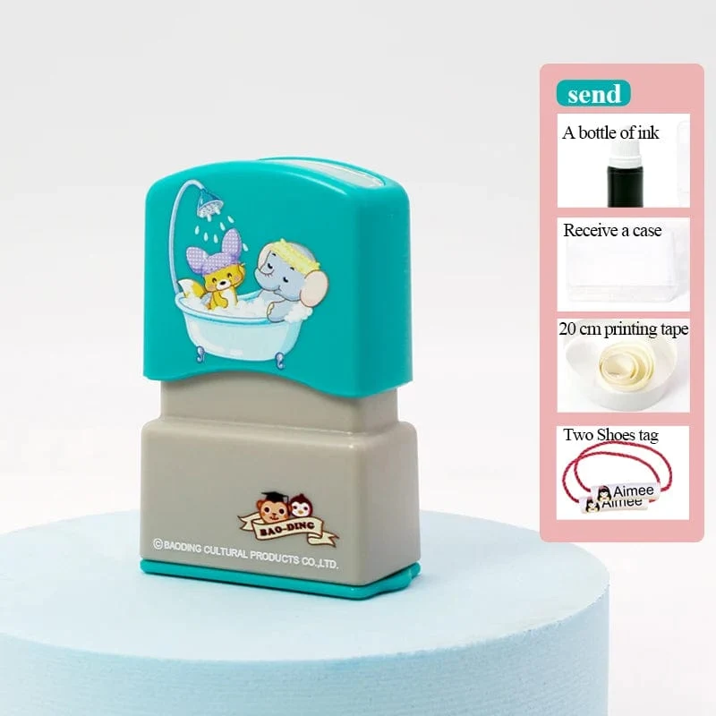 Maßgeschneiderter Baby-Namensstempel DIY für Kinder, Namenssiegel, Studentenkleidung, Kapitel, nicht leicht zu verblassen, Sicherheits-Namensstempel-Aufkleber