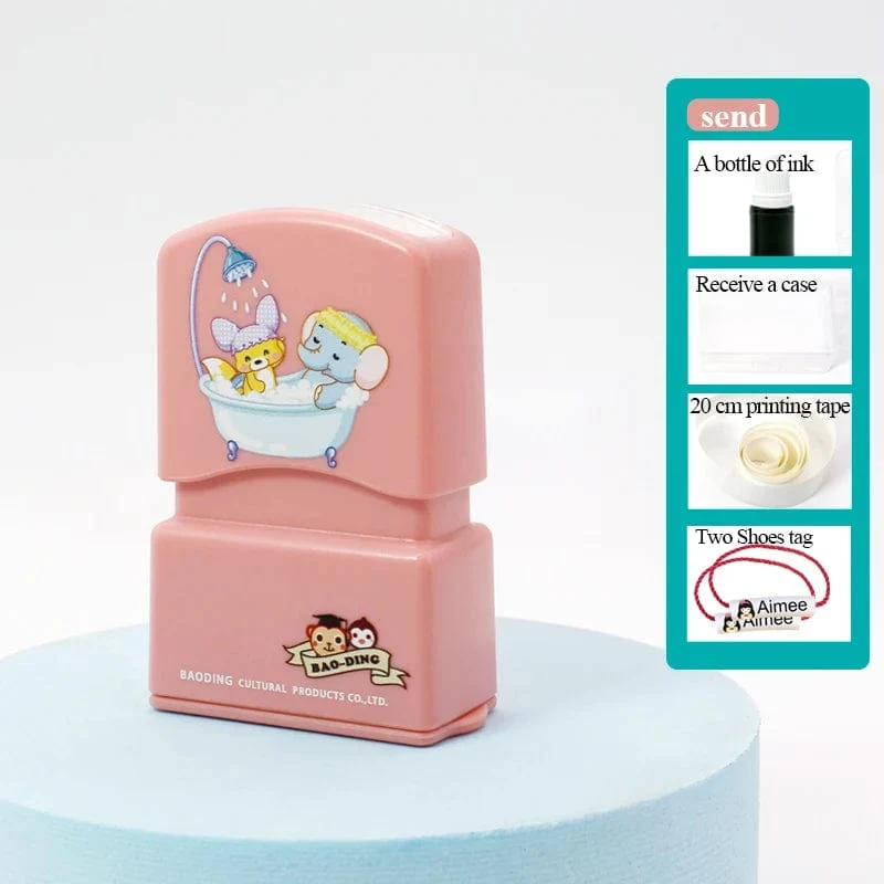 Maßgeschneiderter Baby-Namensstempel DIY für Kinder, Namenssiegel, Studentenkleidung, Kapitel, nicht leicht zu verblassen, Sicherheits-Namensstempel-Aufkleber