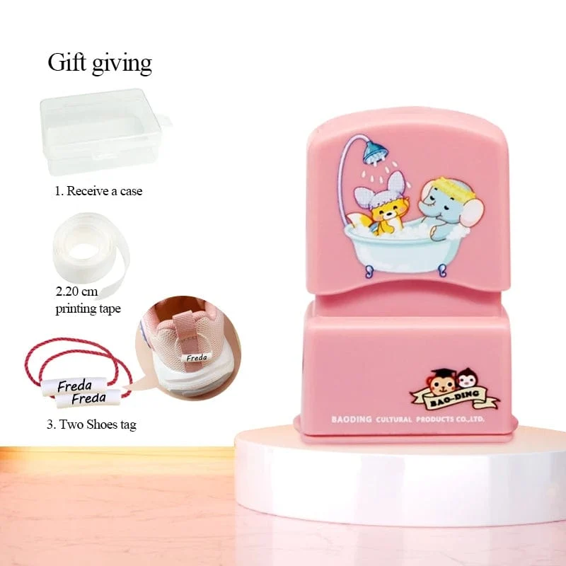 Maßgeschneiderter Baby-Namensstempel DIY für Kinder, Namenssiegel, Studentenkleidung, Kapitel, nicht leicht zu verblassen, Sicherheits-Namensstempel-Aufkleber