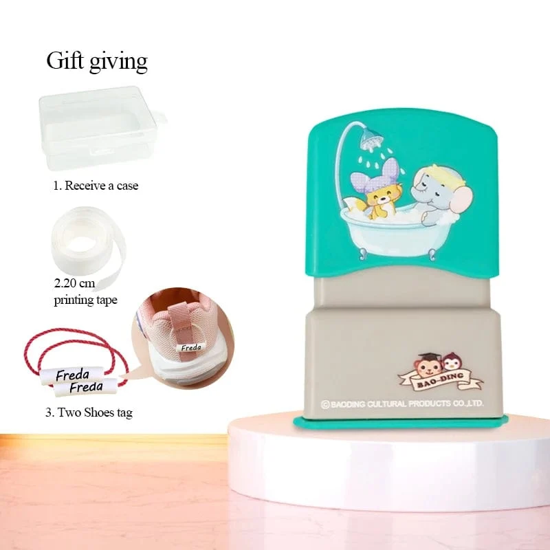 Maßgeschneiderter Baby-Namensstempel DIY für Kinder, Namenssiegel, Studentenkleidung, Kapitel, nicht leicht zu verblassen, Sicherheits-Namensstempel-Aufkleber