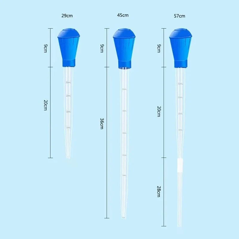 29/45/54 cm Aquarium FishTank Clean Tool Pipette Aquarium Siphon Pumpe Wasser Wechsler Aquarium Zubehör mit Verlängerungsrohr