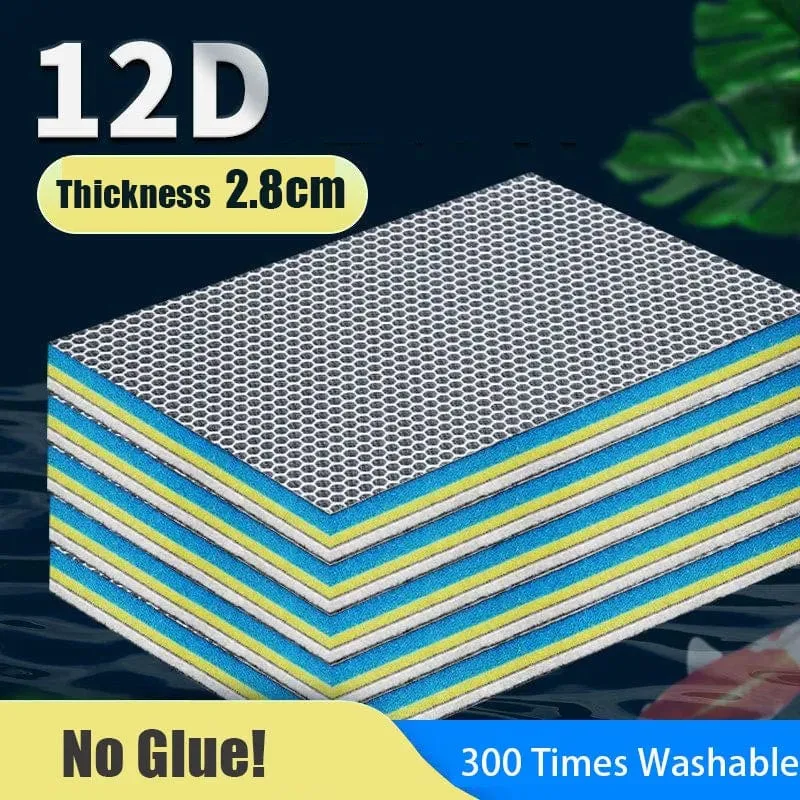 12D 12-schichten Kein Kleber Hochdichte Bio Schwamm Aquarium Filtermedien Aquarium Teich Außenfilter Baumwolle Skimmer Zubehör