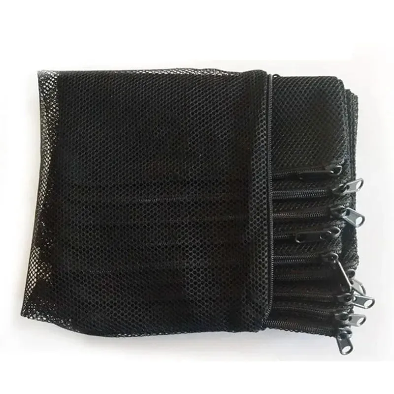 10Pcs Filter Net Tasche Mesh Tasche Aquarium Teich Für Bio Ball Carbon Medien Ammoniak Aquarium Aquarium Isolation Tasche weiß Schwarz
