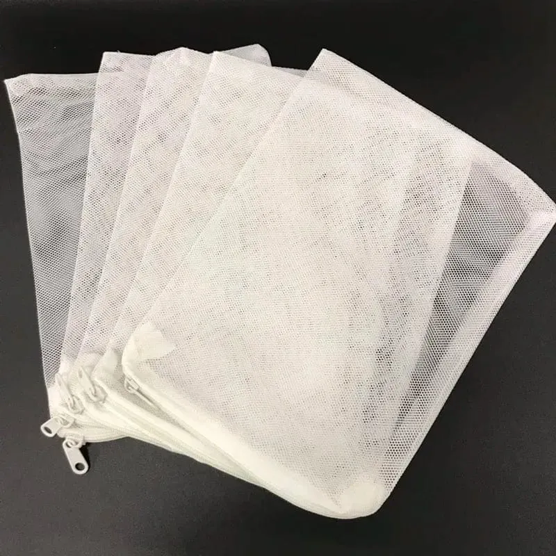 10Pcs Filter Net Tasche Mesh Tasche Aquarium Teich Für Bio Ball Carbon Medien Ammoniak Aquarium Aquarium Isolation Tasche weiß Schwarz