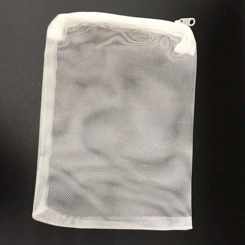 10Pcs Filter Net Tasche Mesh Tasche Aquarium Teich Für Bio Ball Carbon Medien Ammoniak Aquarium Aquarium Isolation Tasche weiß Schwarz