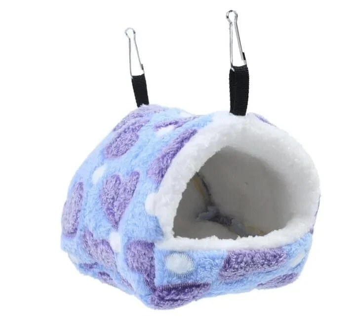 Warmer Haustierhauskäfig für Hamster, Kleintiernest, weicher Komfort, Eichhörnchennest, Meerschweinchenhaus, Nagetier-Igelbett