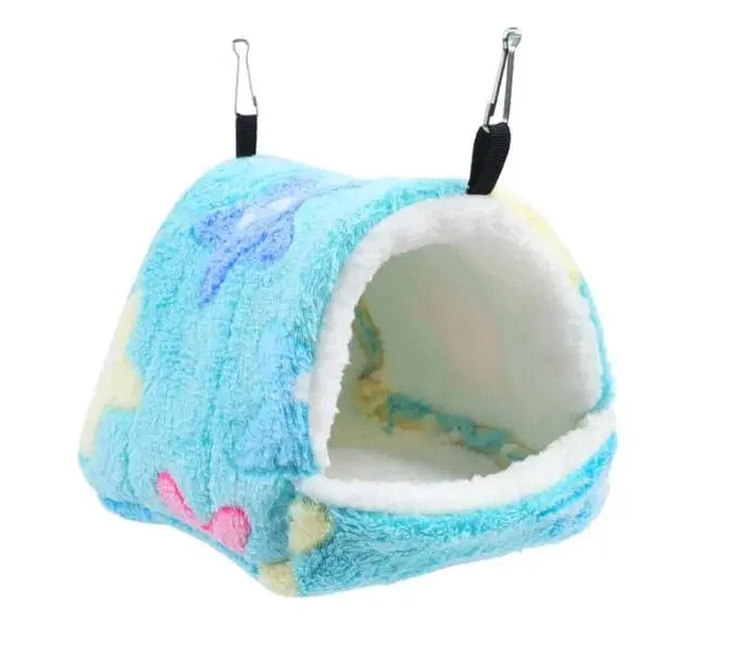 Warmer Haustierhauskäfig für Hamster, Kleintiernest, weicher Komfort, Eichhörnchennest, Meerschweinchenhaus, Nagetier-Igelbett
