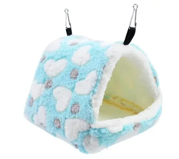 Warmer Haustierhauskäfig für Hamster, Kleintiernest, weicher Komfort, Eichhörnchennest, Meerschweinchenhaus, Nagetier-Igelbett