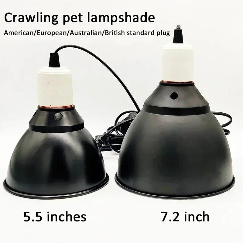Reptilienlampen-Set, Beleuchtung, 300 W, E27, 100–240 V, UVB, Reptilien-Heizlampenständer, Haustier-Glühbirnenhalter, Lampenschirm, Emitterlampe