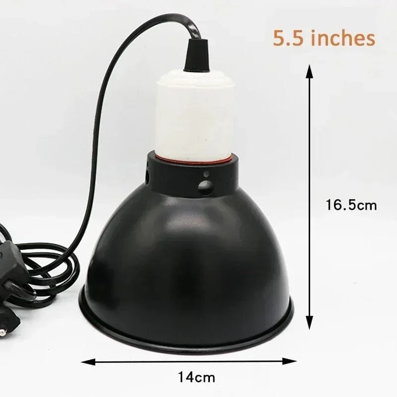 Reptilienlampen-Set, Beleuchtung, 300 W, E27, 100–240 V, UVB, Reptilien-Heizlampenständer, Haustier-Glühbirnenhalter, Lampenschirm, Emitterlampe