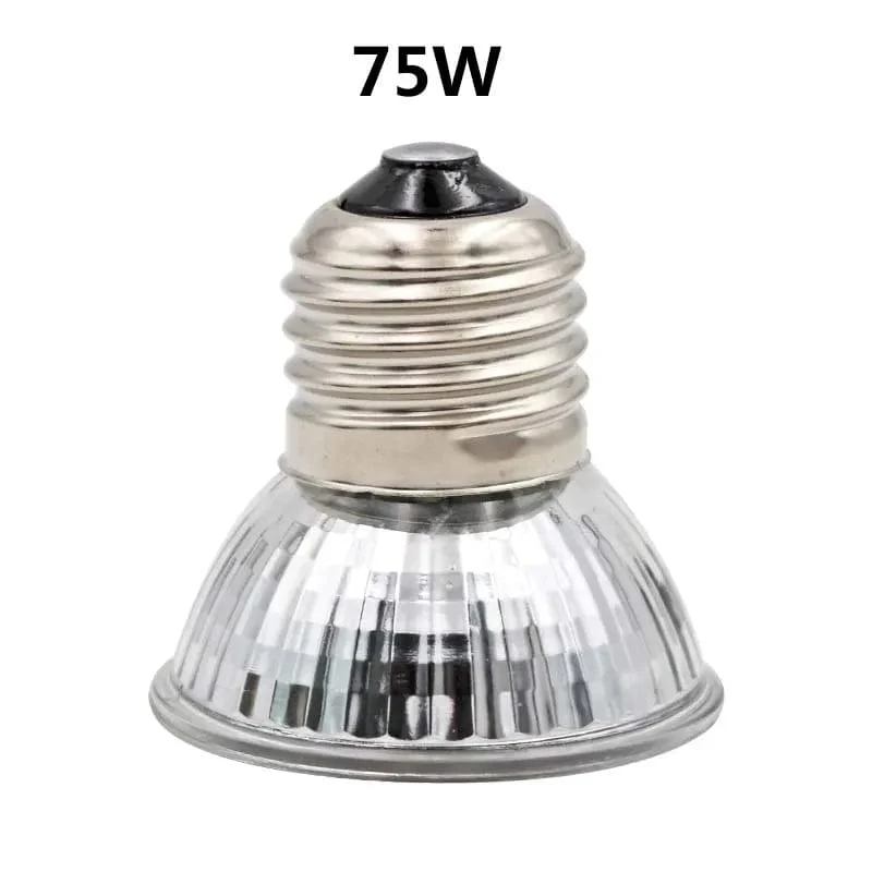 Reptilienlampe 25/50/75 W UVA+UVB 3.0 Haustier-Wärmelampenbirne Schildkröte sonnende UV-Glühbirnen Amphibien Eidechsen Temperaturregler