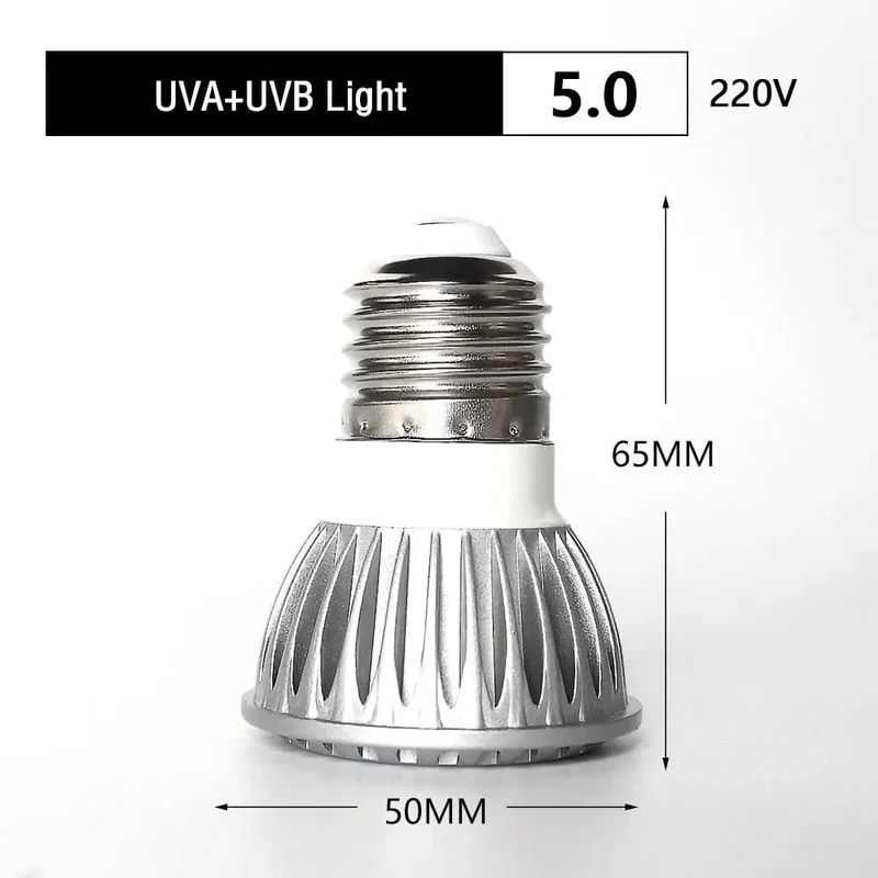 UVA + UVB LED Reptilienlicht Schildkröte Sonnenplattform Vollspektrum-Sonnenlampe Sonnenwärmelampe für Echsenreptilien und Amphibien