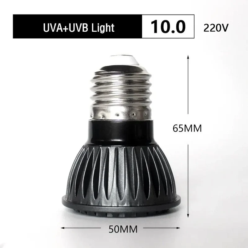 UVA + UVB LED Reptilienlicht Schildkröte Sonnenplattform Vollspektrum-Sonnenlampe Sonnenwärmelampe für Echsenreptilien und Amphibien