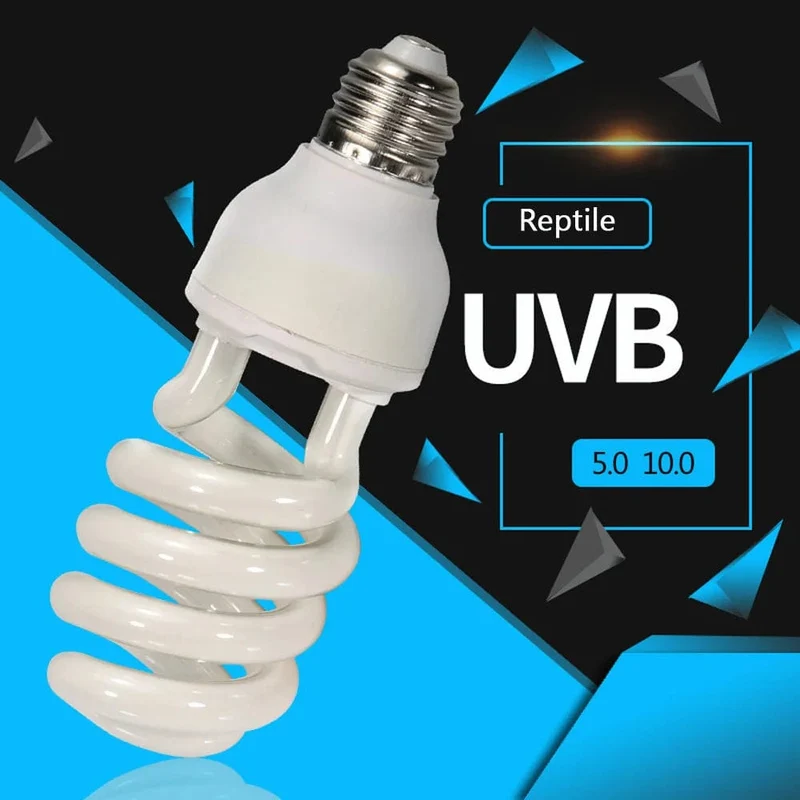 UVB 5.0 UVB10.0 Reptilienlampe Schildkröte UVB-Glühbirne Eidechse Schlange Lguanas Wärme Kalziumlampe Licht Energiesparend E27 13W 26W 110V 220V