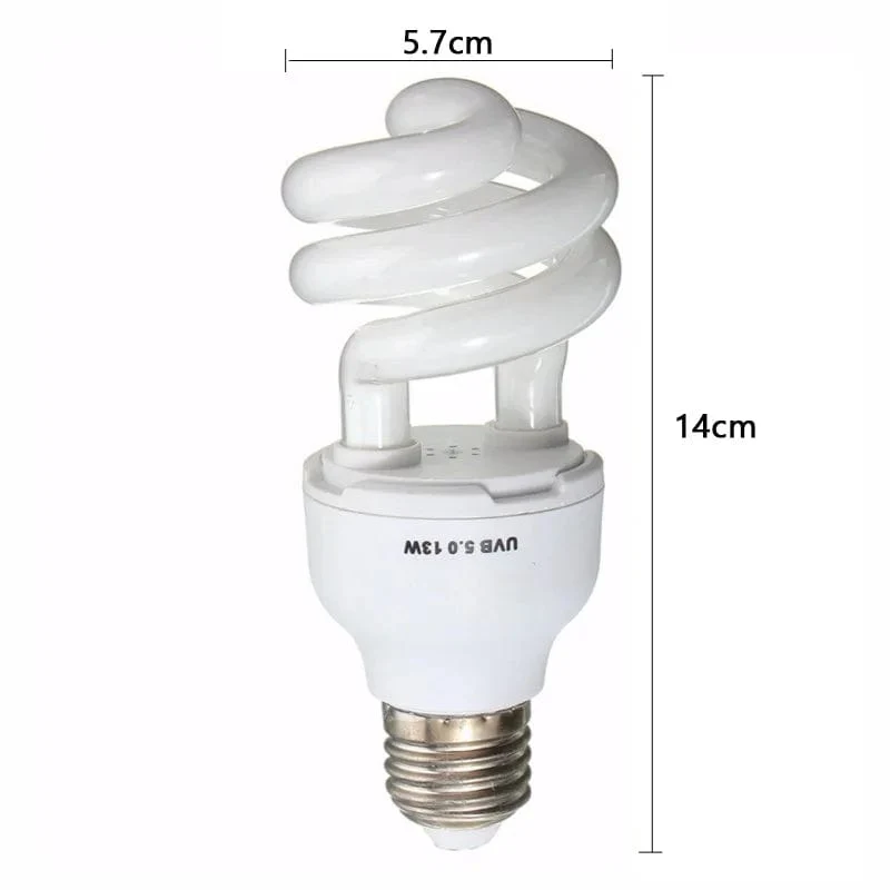 UVB 5.0 UVB10.0 Reptilienlampe Schildkröte UVB-Glühbirne Eidechse Schlange Lguanas Wärme Kalziumlampe Licht Energiesparend E27 13W 26W 110V 220V