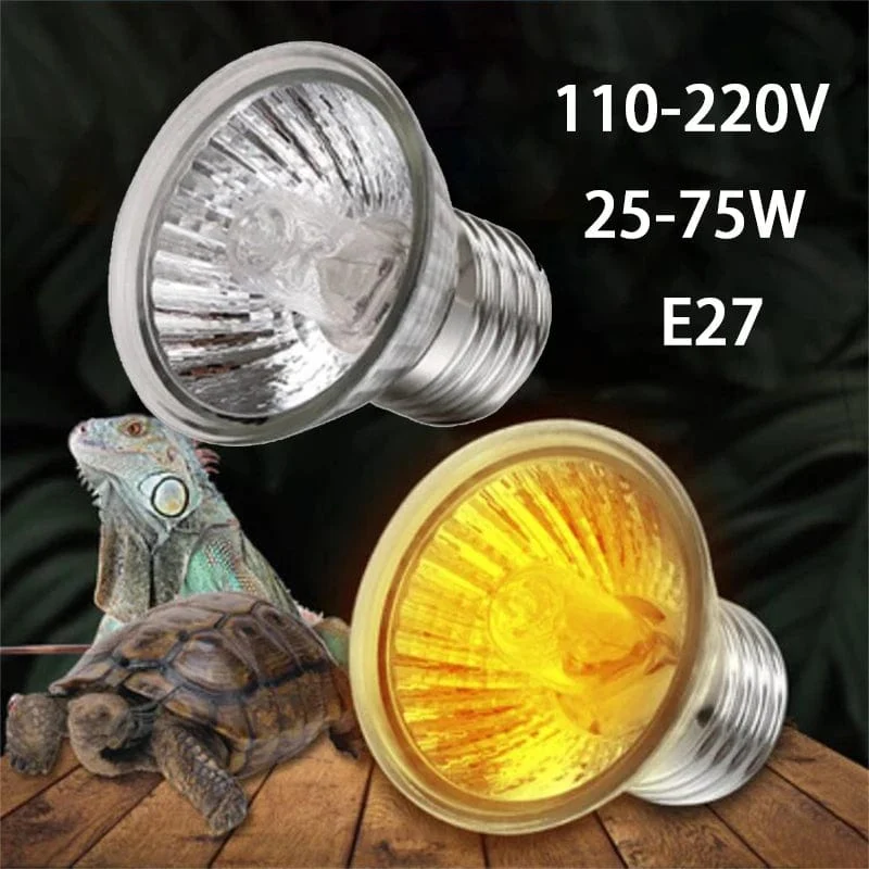 E27 25/50/75W UVA Wärmelampe Haustier Reptil Heizlampe Schildkröte Eidechse Reptil Heizbirne Emitter Haustiere Sonnenbeschienener Vogel Schlange 110-220V