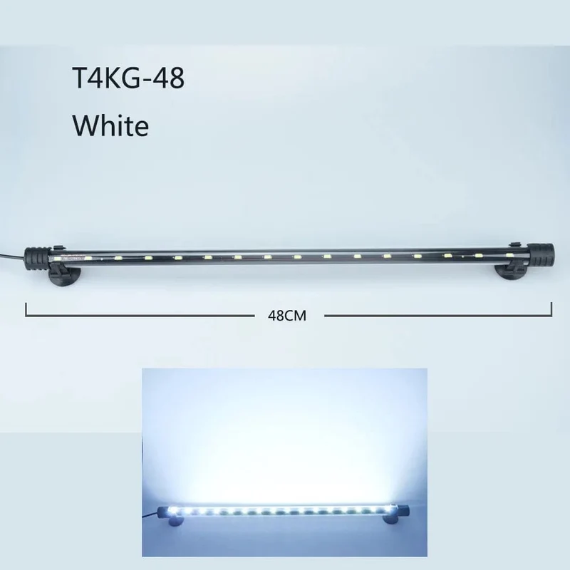 Aquarium Licht LED Wasserdicht Aquarium Licht Unterwasser Fisch Lampe Aquarien Dekor Beleuchtung Pflanzen Lampe 18-58CM 220-240V 5730chip