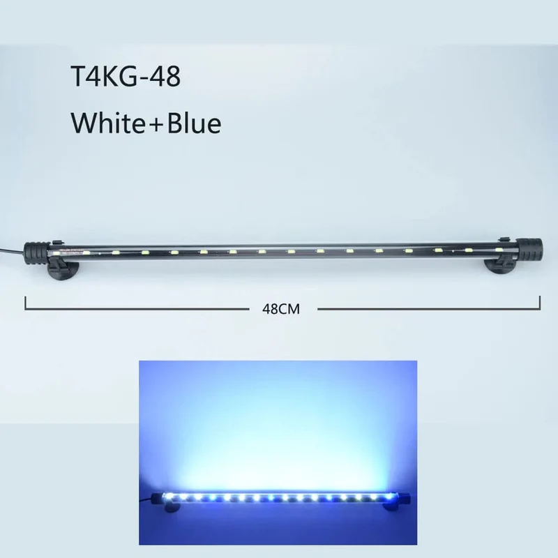 Aquarium Licht LED Wasserdicht Aquarium Licht Unterwasser Fisch Lampe Aquarien Dekor Beleuchtung Pflanzen Lampe 18-58CM 220-240V 5730chip