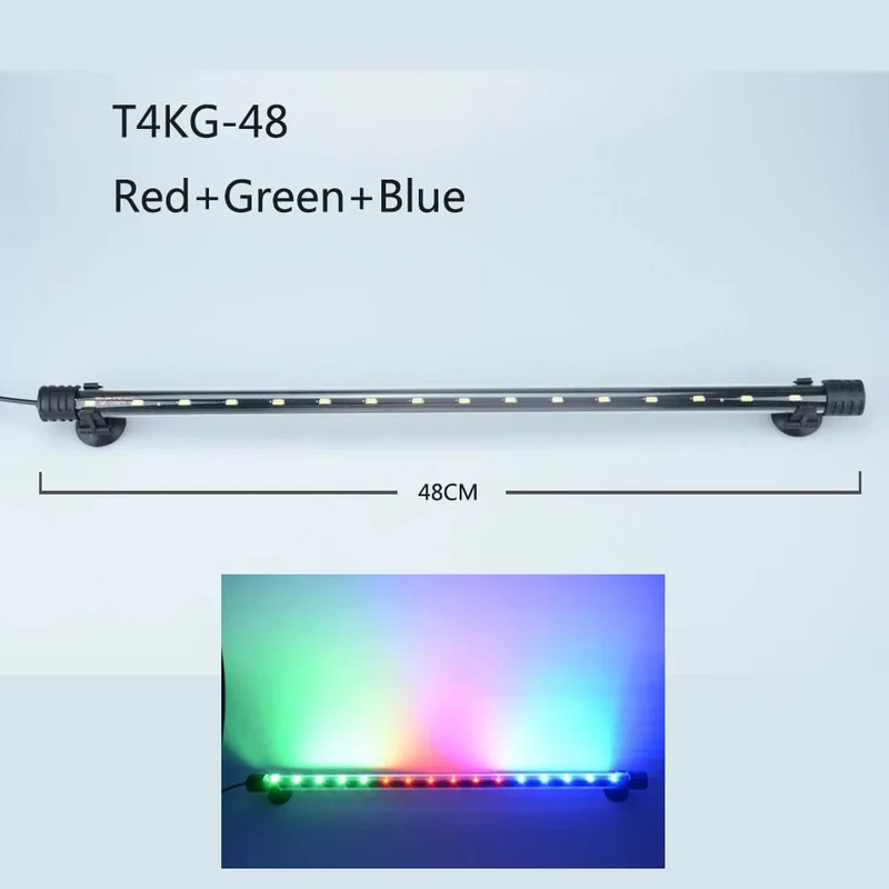 Aquarium Licht LED Wasserdicht Aquarium Licht Unterwasser Fisch Lampe Aquarien Dekor Beleuchtung Pflanzen Lampe 18-58CM 220-240V 5730chip