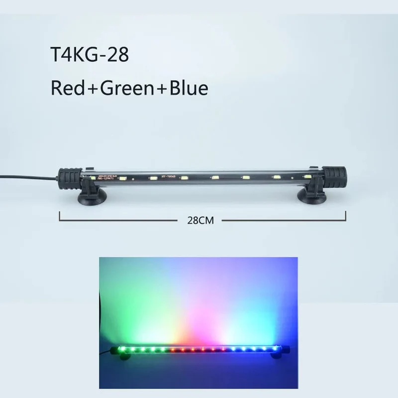 Aquarium Licht LED Wasserdicht Aquarium Licht Unterwasser Fisch Lampe Aquarien Dekor Beleuchtung Pflanzen Lampe 18-58CM 220-240V 5730chip