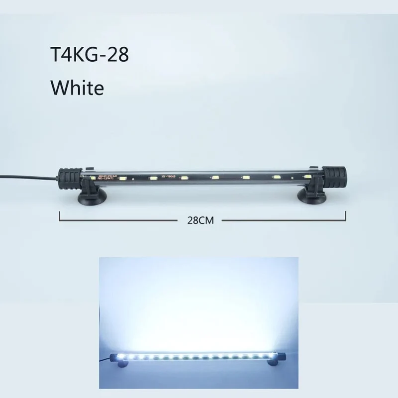 Aquarium Licht LED Wasserdicht Aquarium Licht Unterwasser Fisch Lampe Aquarien Dekor Beleuchtung Pflanzen Lampe 18-58CM 220-240V 5730chip