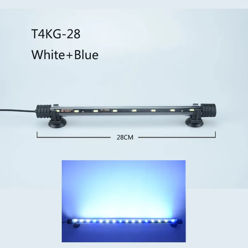 Aquarium Licht LED Wasserdicht Aquarium Licht Unterwasser Fisch Lampe Aquarien Dekor Beleuchtung Pflanzen Lampe 18-58CM 220-240V 5730chip