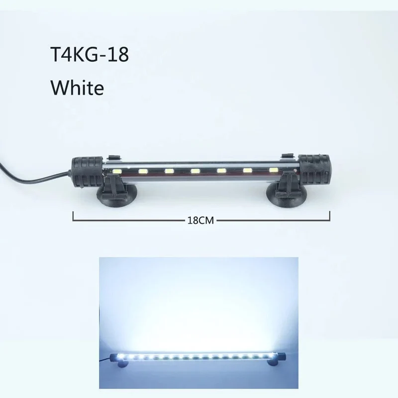 Aquarium Licht LED Wasserdicht Aquarium Licht Unterwasser Fisch Lampe Aquarien Dekor Beleuchtung Pflanzen Lampe 18-58CM 220-240V 5730chip
