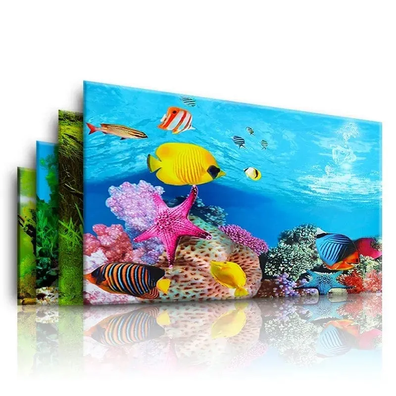 3d Marine Hintergrund für Aquarium Dekorationen Aufkleber & Poster Waren Dekoration Fisch Tanks und Aquarien Zubehör Aquascape