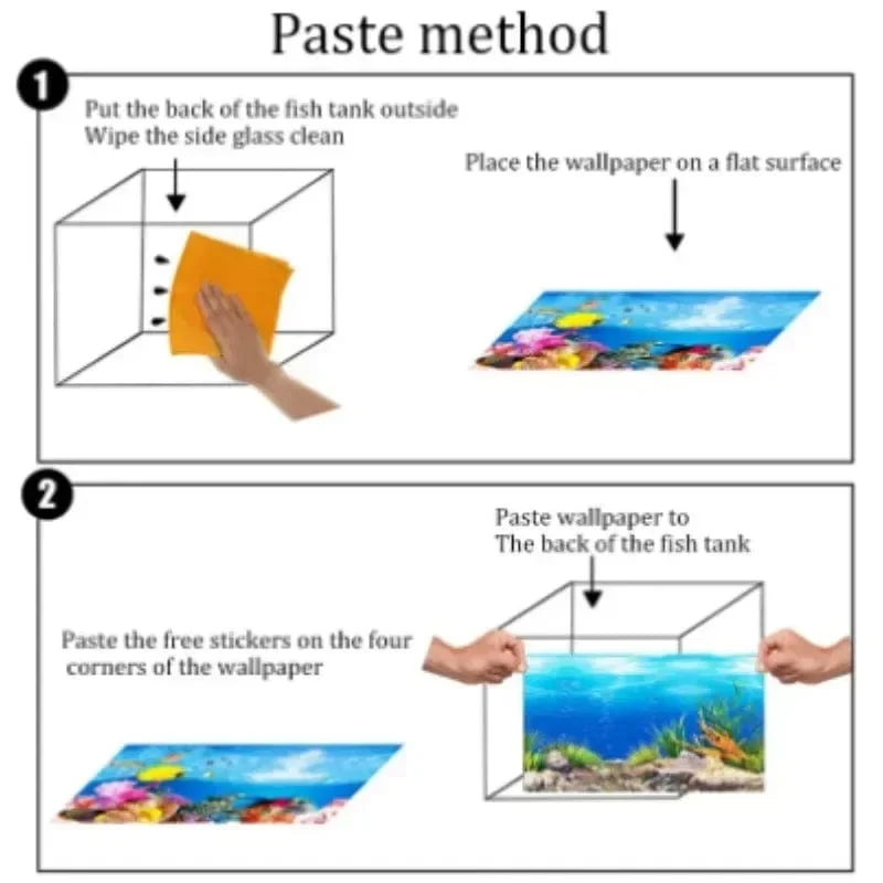 3d Marine Hintergrund für Aquarium Dekorationen Aufkleber & Poster Waren Dekoration Fisch Tanks und Aquarien Zubehör Aquascape