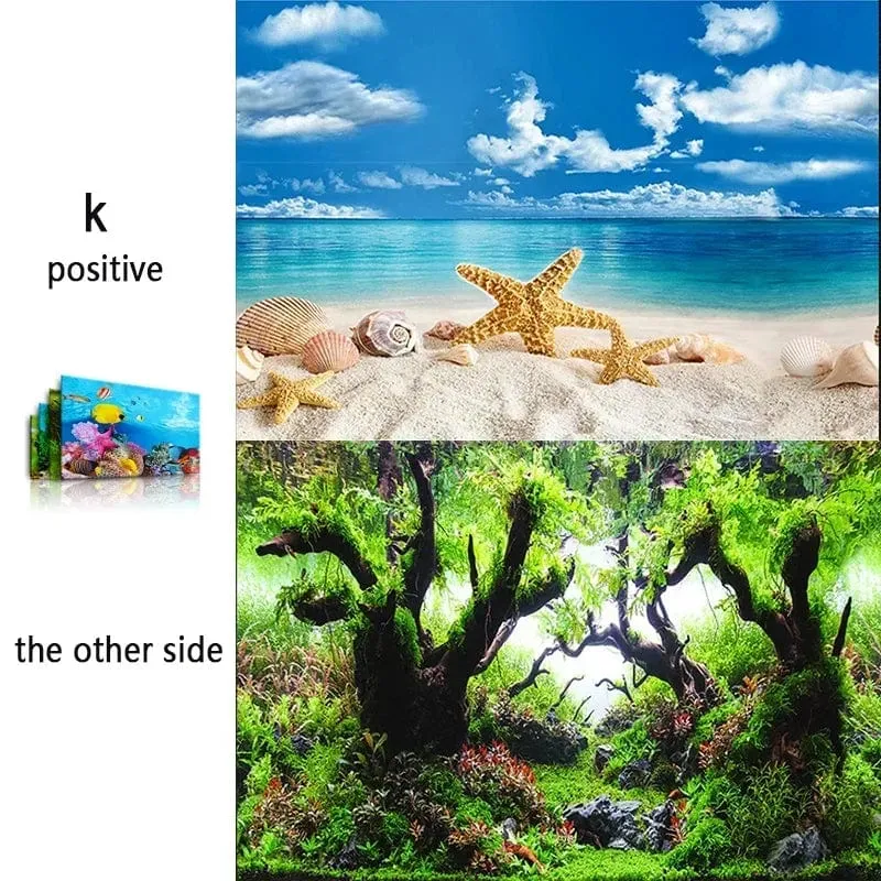 3d Marine Hintergrund für Aquarium Dekorationen Aufkleber & Poster Waren Dekoration Fisch Tanks und Aquarien Zubehör Aquascape
