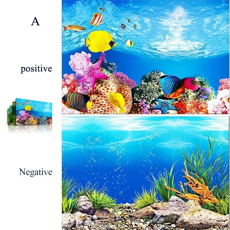 3d Marine Hintergrund für Aquarium Dekorationen Aufkleber & Poster Waren Dekoration Fisch Tanks und Aquarien Zubehör Aquascape