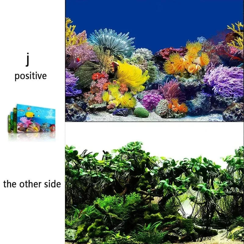 3d Marine Hintergrund für Aquarium Dekorationen Aufkleber & Poster Waren Dekoration Fisch Tanks und Aquarien Zubehör Aquascape