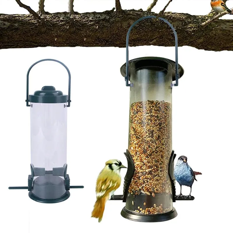 Haustier Vogel Feeder Feed Station Hängenden Garten Kunststoff Vögel Futter Spender Feeder Outdoor Baum Garten Dekoration
