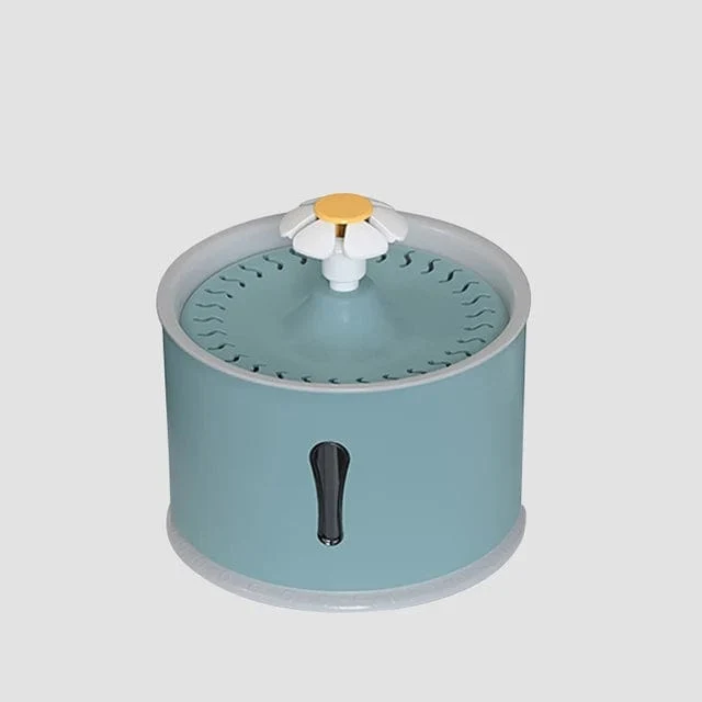 Kimpets 2.4 l Trinkwasserbrunnen für Haustiere, Katzen, Spender, Aktivkohlefilter, LED-Futterautomat, USB-Schnittstelle