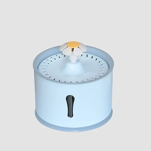 Kimpets 2.4 l Trinkwasserbrunnen für Haustiere, Katzen, Spender, Aktivkohlefilter, LED-Futterautomat, USB-Schnittstelle
