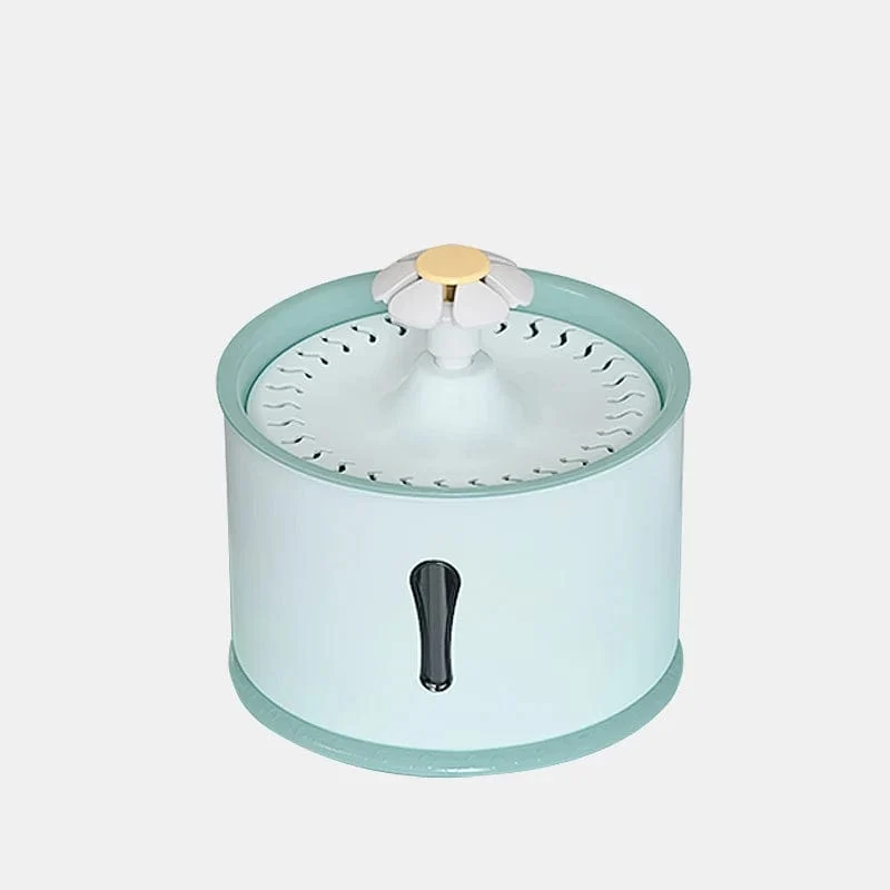 Kimpets 2.4 l Trinkwasserbrunnen für Haustiere, Katzen, Spender, Aktivkohlefilter, LED-Futterautomat, USB-Schnittstelle