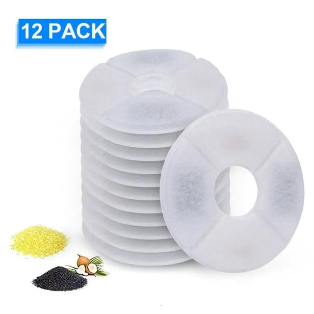 Kimpets 2.4 l Trinkwasserbrunnen für Haustiere, Katzen, Spender, Aktivkohlefilter, LED-Futterautomat, USB-Schnittstelle