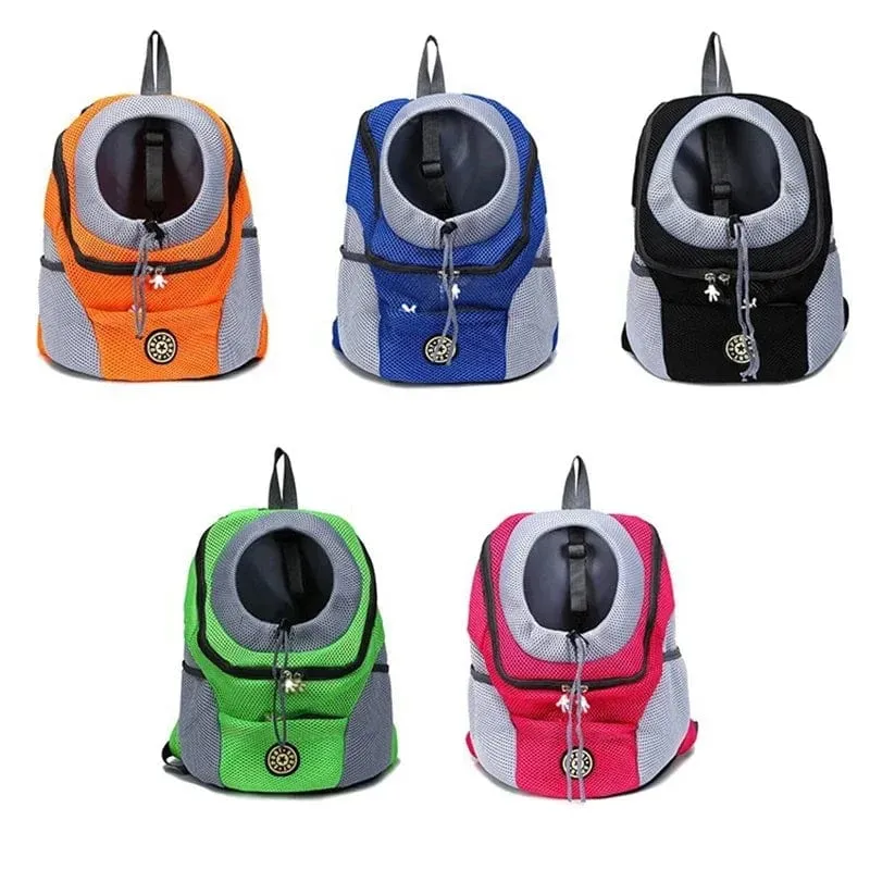 Haustier Hund Reise Rucksack Tragbare Outdoor Atmungsaktive Mesh Katze Welpen Doppel Schulter Tragetasche für Kleine Große Hunde Heimtierbedarf