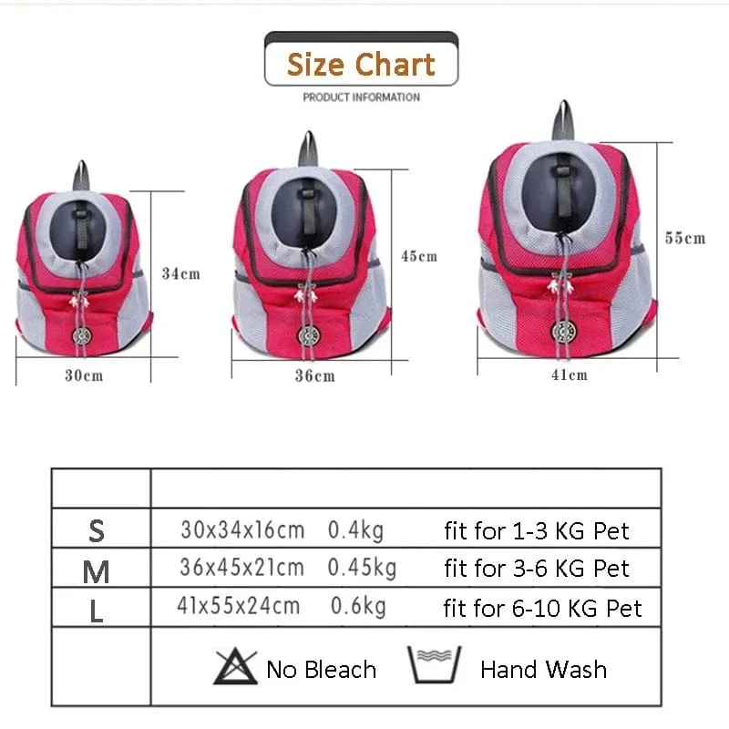 Haustier Hund Reise Rucksack Tragbare Outdoor Atmungsaktive Mesh Katze Welpen Doppel Schulter Tragetasche für Kleine Große Hunde Heimtierbedarf