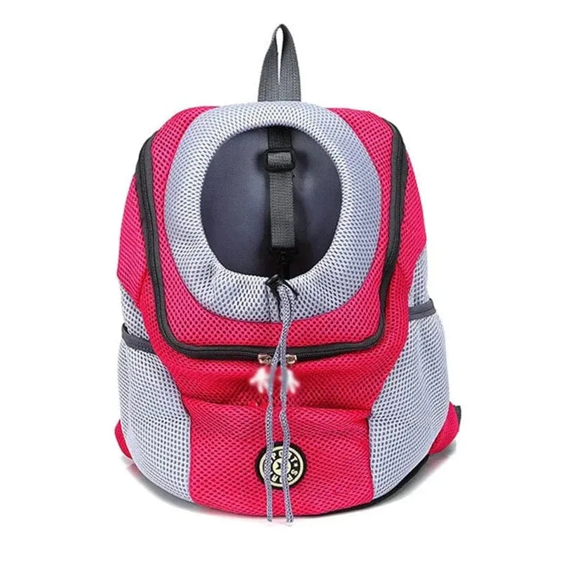 Haustier Hund Reise Rucksack Tragbare Outdoor Atmungsaktive Mesh Katze Welpen Doppel Schulter Tragetasche für Kleine Große Hunde Heimtierbedarf